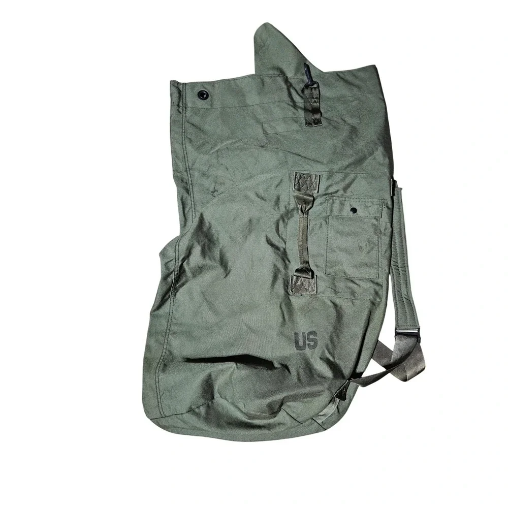 Lot of 3 Military Surplus Duffle Bag US Army Olive Drab Canvas Lot